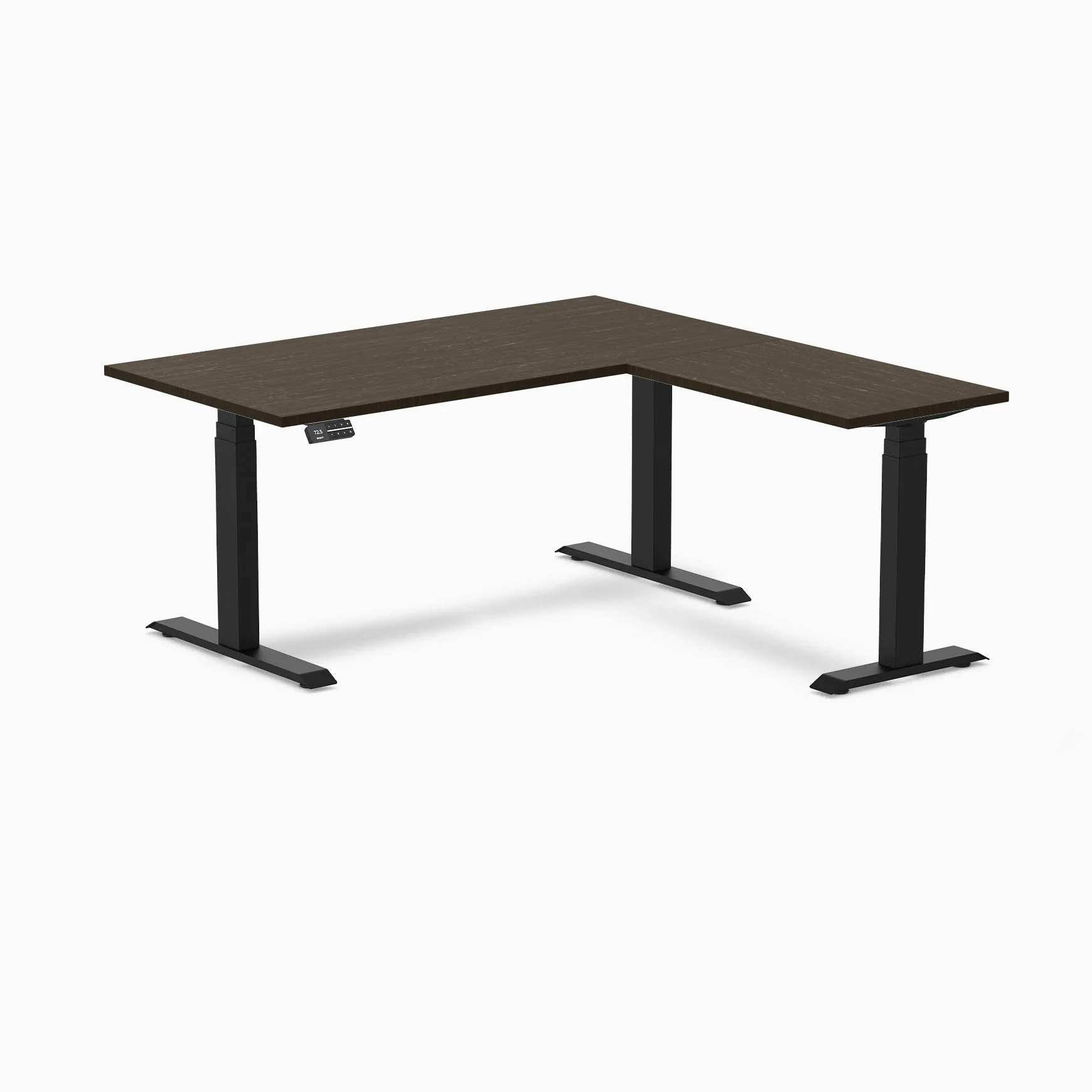 Desky Bamboo L-Shape Sit Stand Desk - Image 10