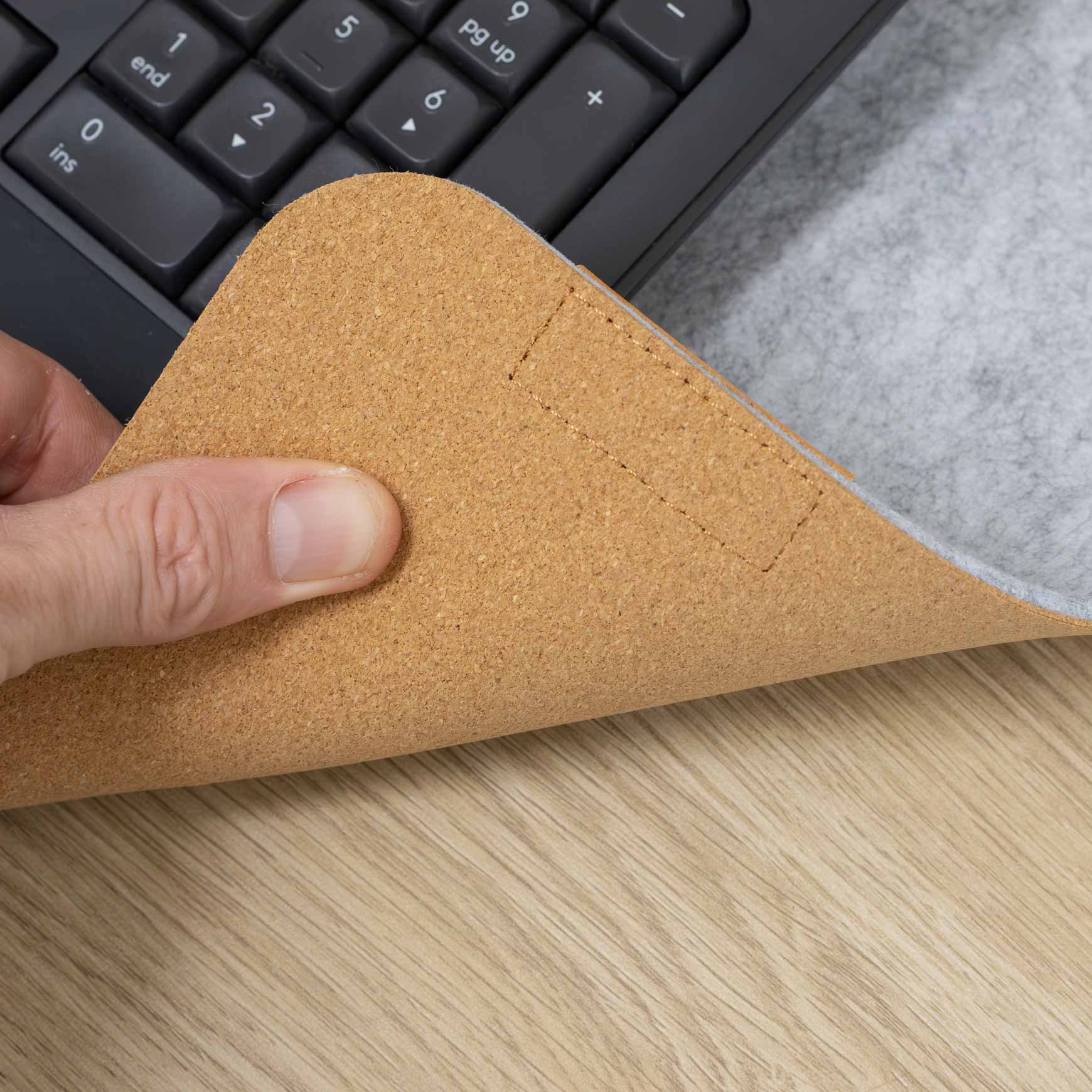 Desky Cork/Felt Desk Pad - Image 4