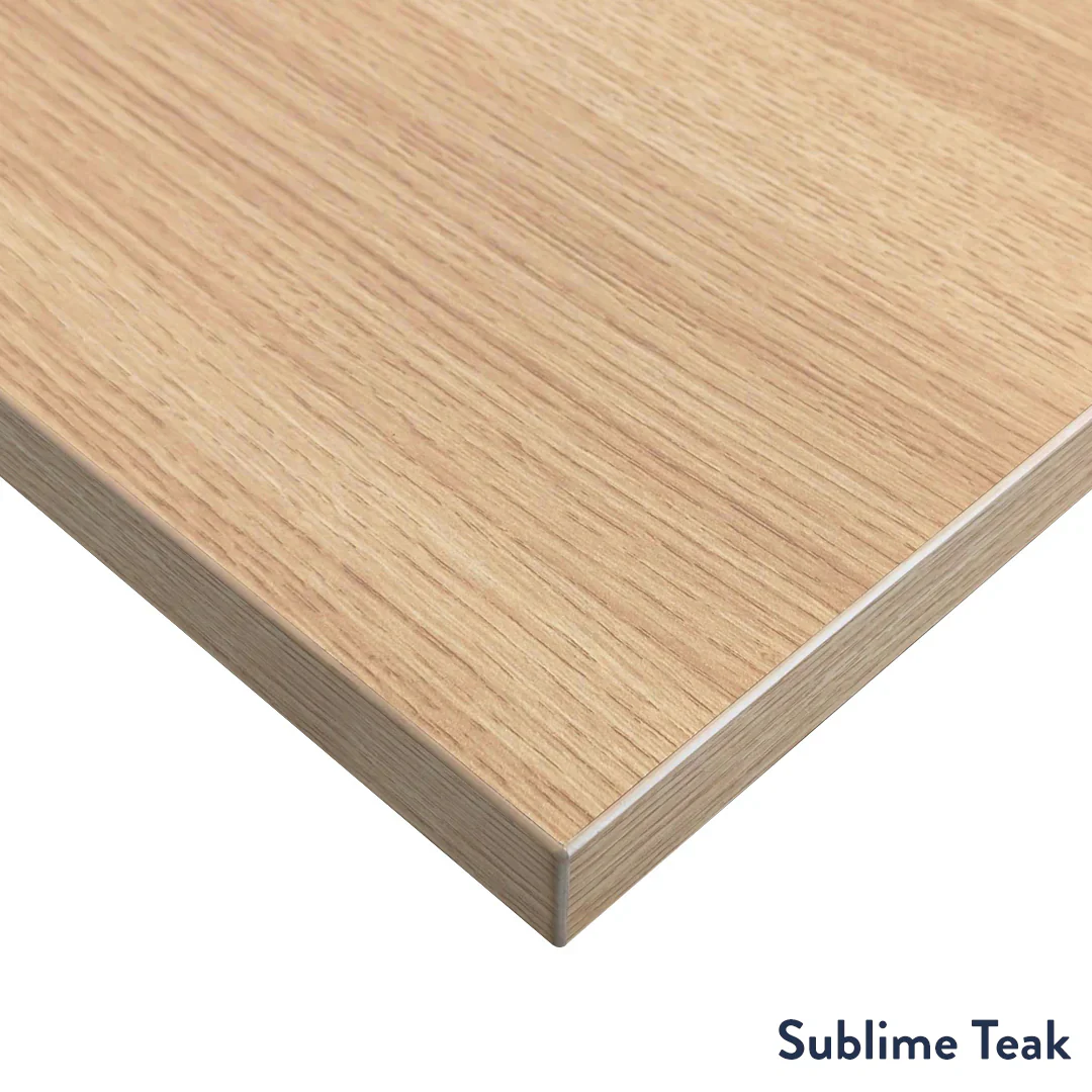 Desky Dual Scalloped Melamine Sit Stand Desk - Image 11