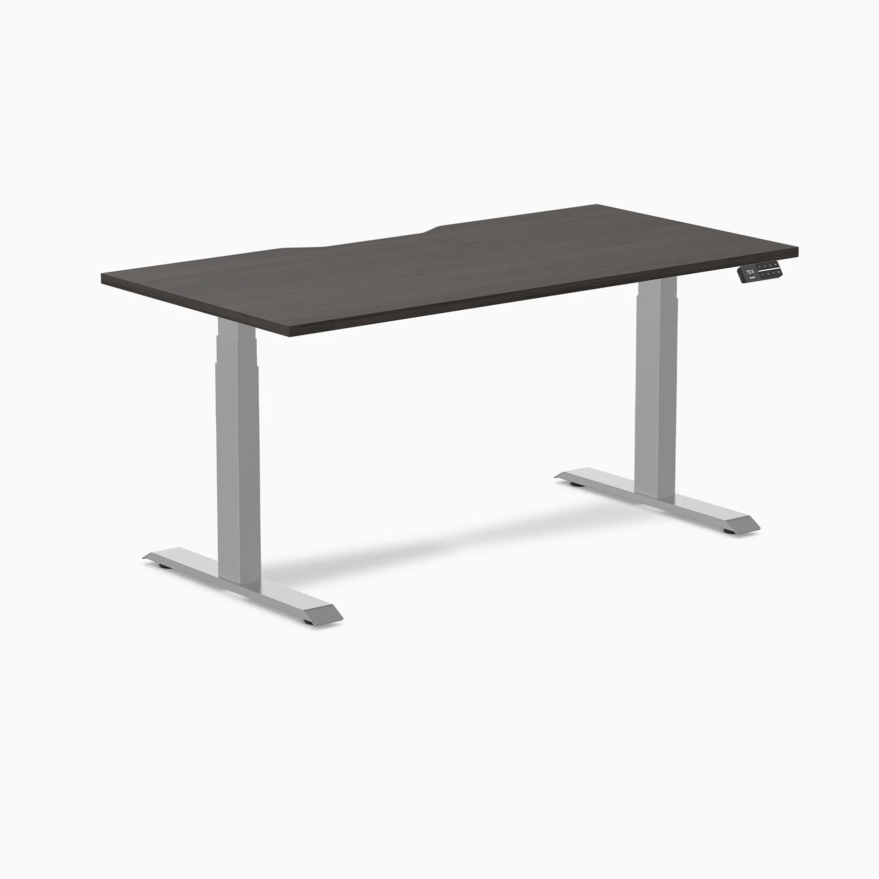 Desky Dual Scalloped Melamine Sit Stand Desk - Image 113