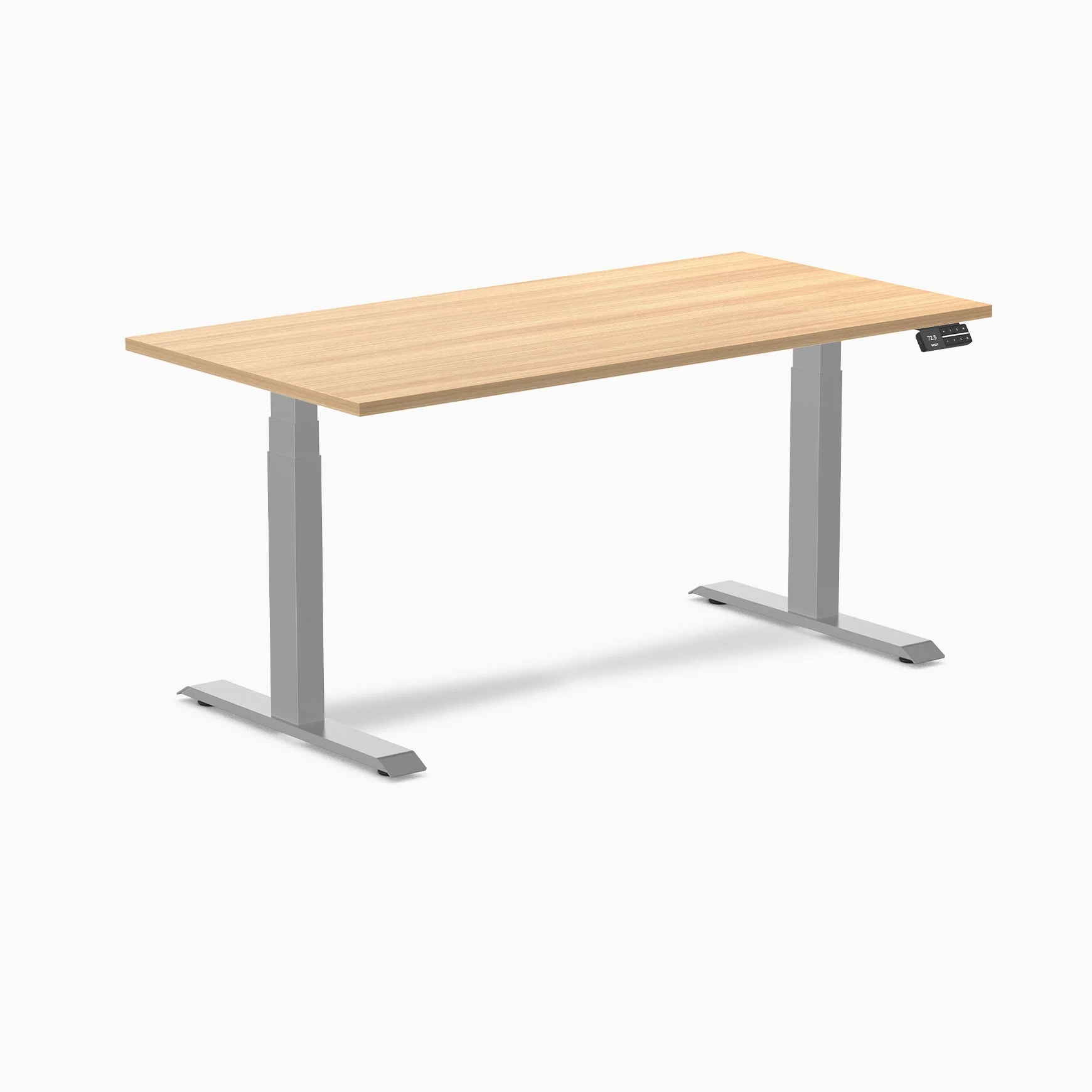 Desky Dual Scalloped Melamine Sit Stand Desk - Image 116