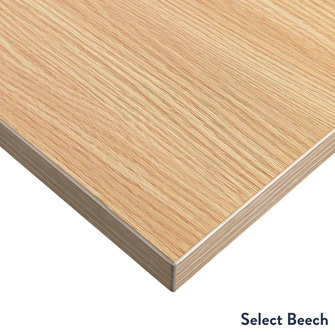 Desky Dual Scalloped Melamine Sit Stand Desk - Image 12