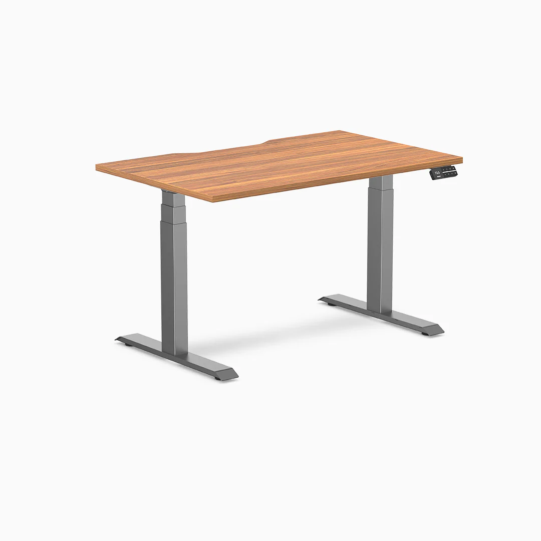 Desky Dual Scalloped Melamine Sit Stand Desk - Image 28