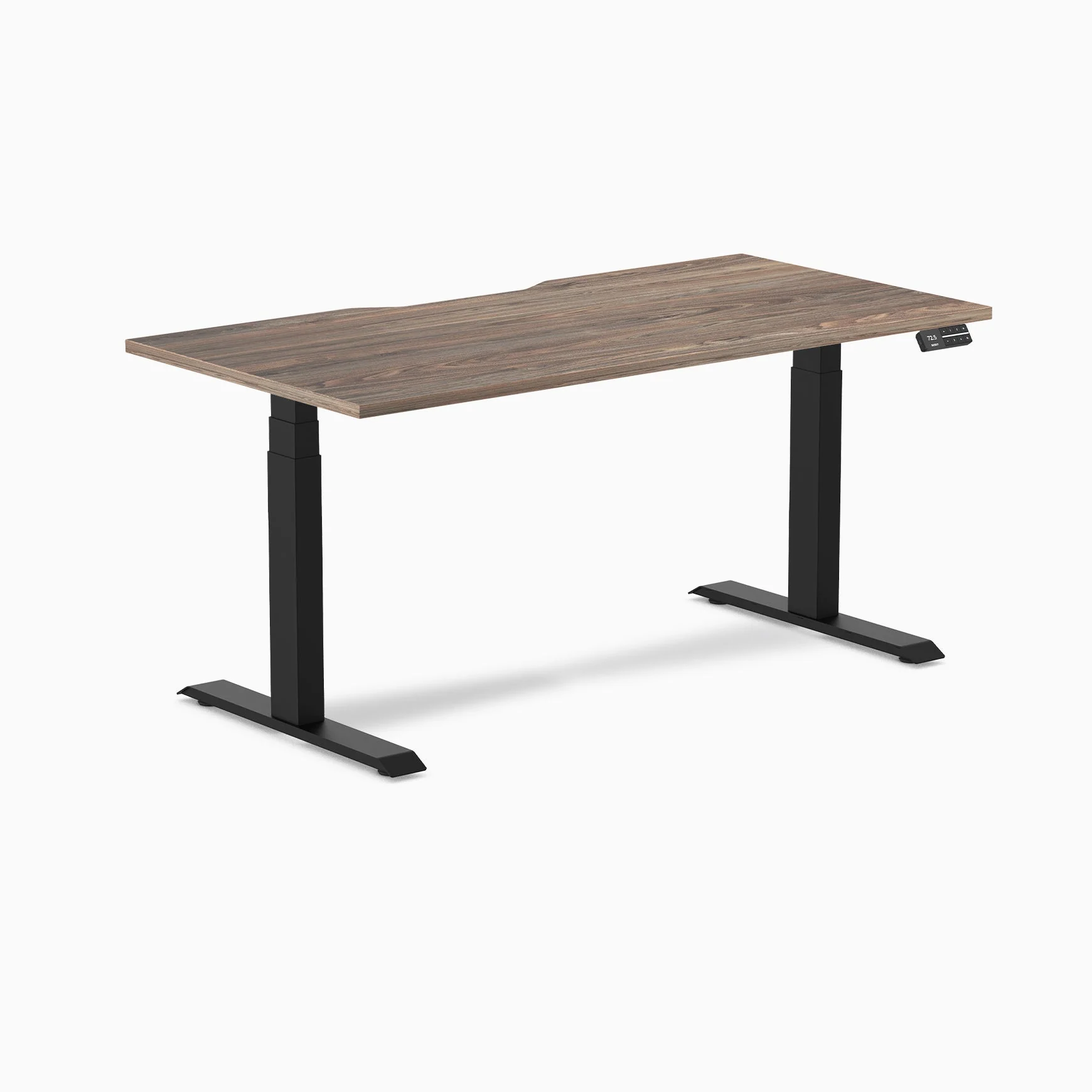 Desky Dual Scalloped Melamine Sit Stand Desk - Image 60