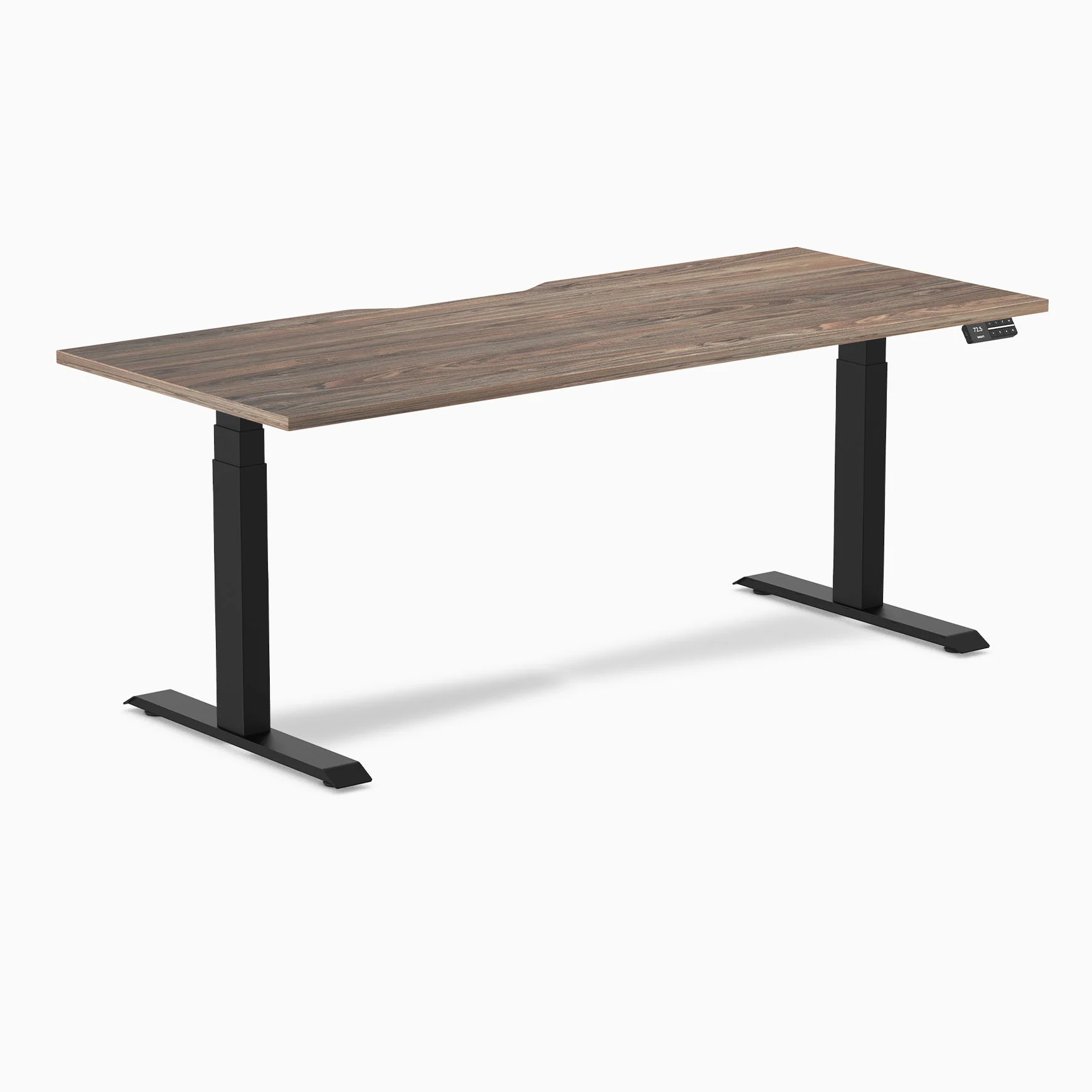 Desky Dual Scalloped Melamine Sit Stand Desk - Image 62