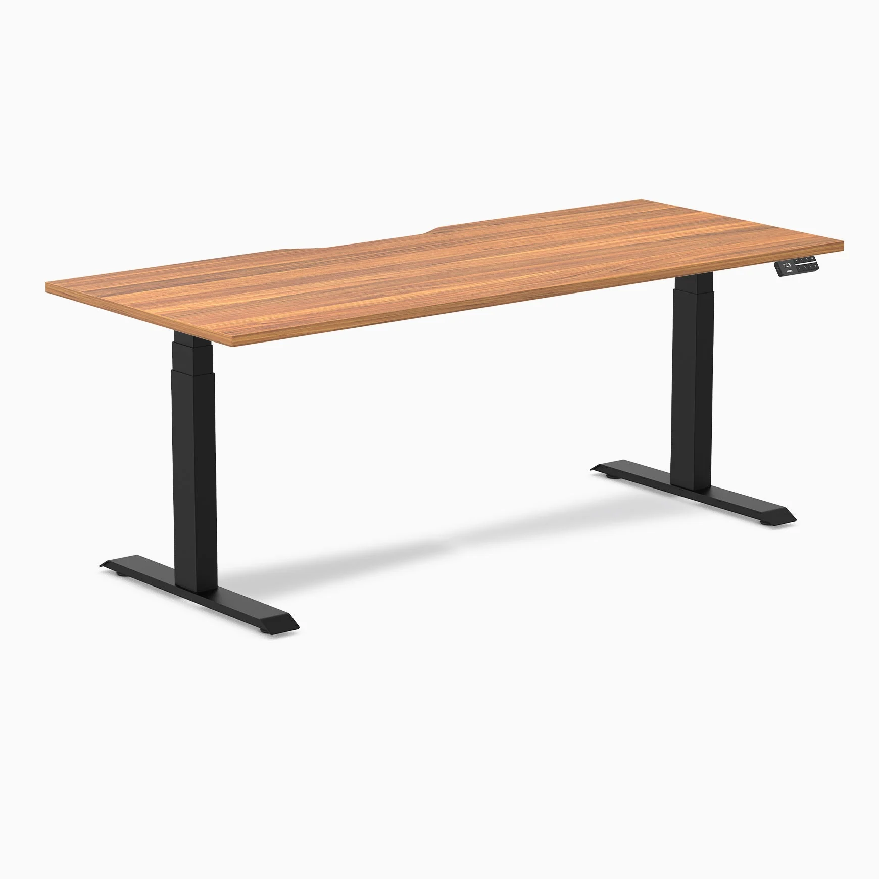 Desky Dual Scalloped Melamine Sit Stand Desk - Image 72