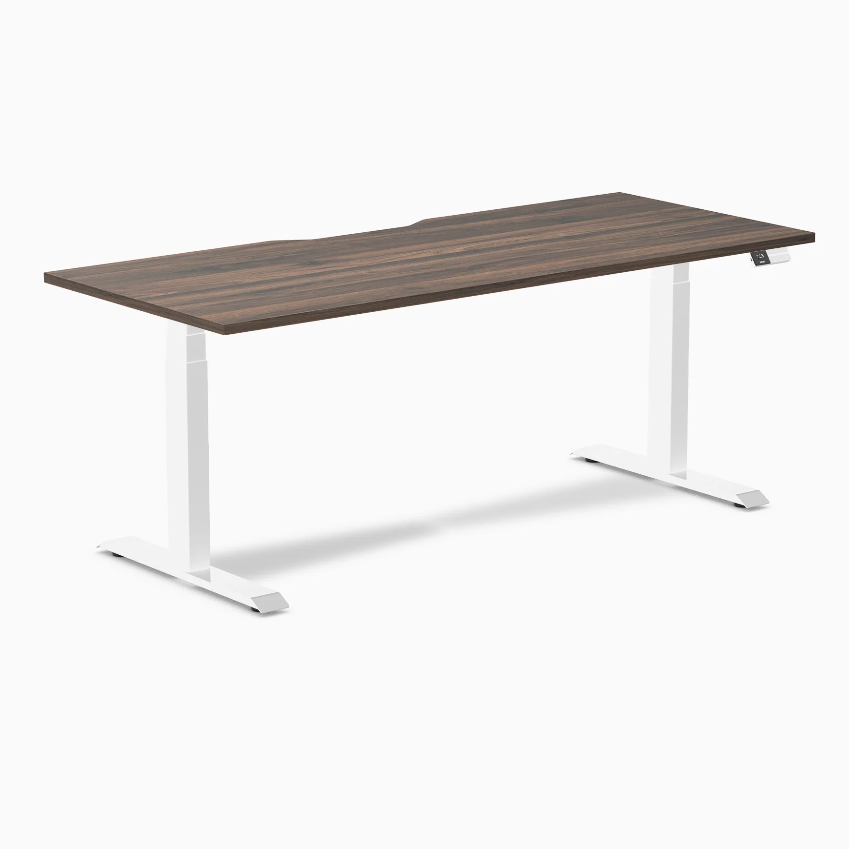 Desky Dual Scalloped Melamine Sit Stand Desk - Image 79