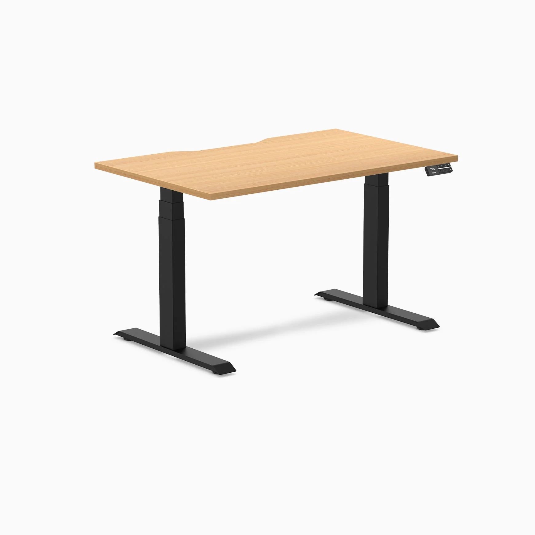 Desky Dual Scalloped Melamine Sit Stand Desk - Image 86