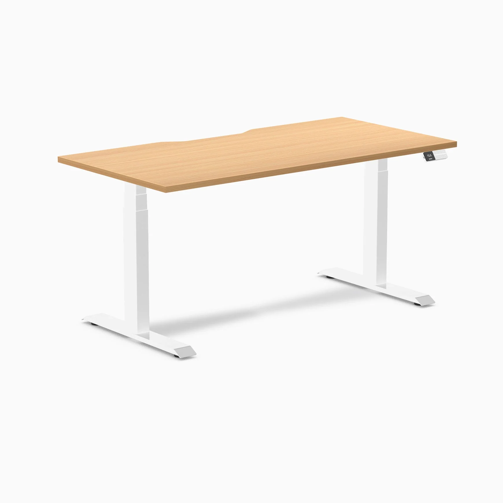 Desky Dual Scalloped Melamine Sit Stand Desk - Image 89