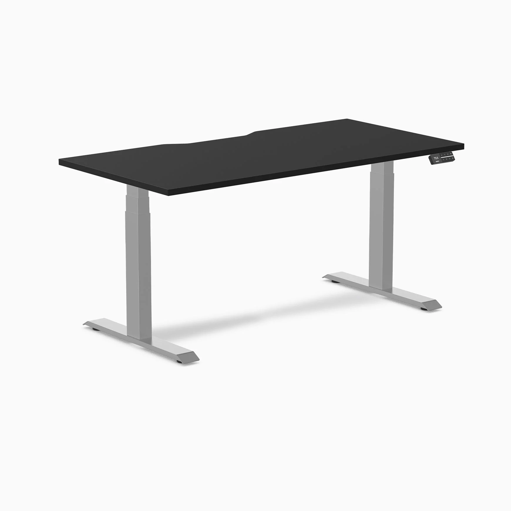 Desky Dual Scalloped Melamine Sit Stand Desk - Image 98