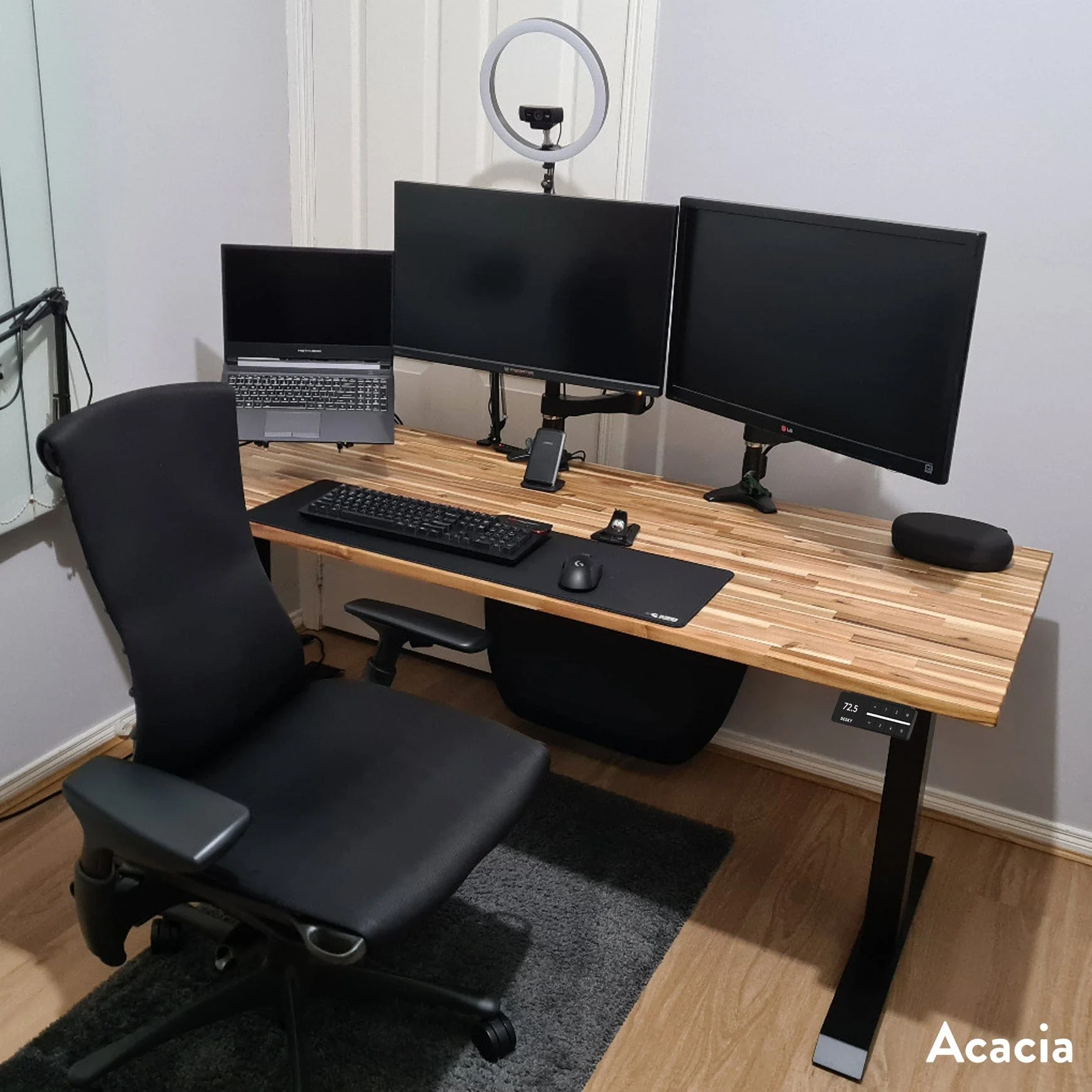 Desky Dual Softwood Sit Stand Desk - Image 3
