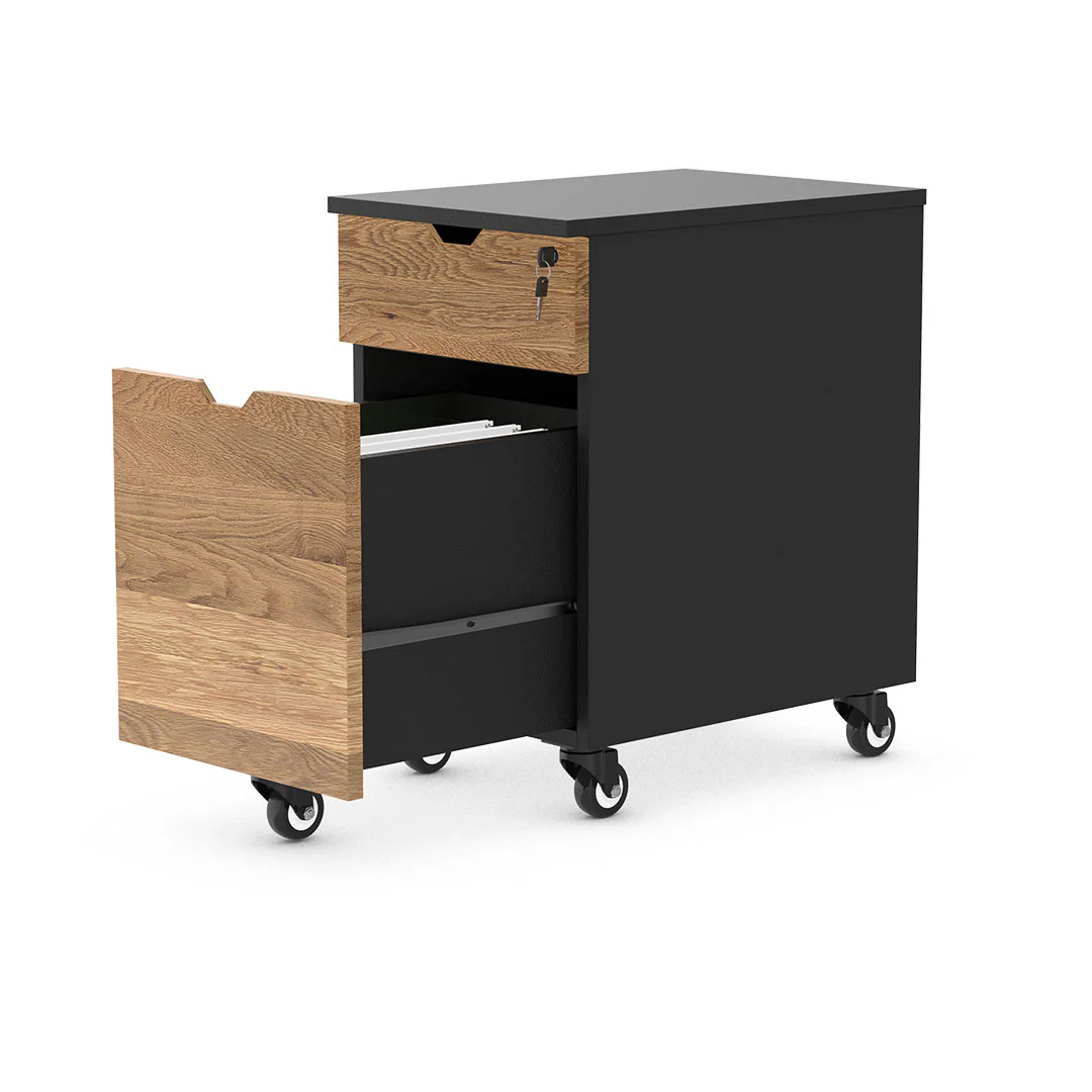Desky Minimal Wooden Filing Cabinet - Image 5