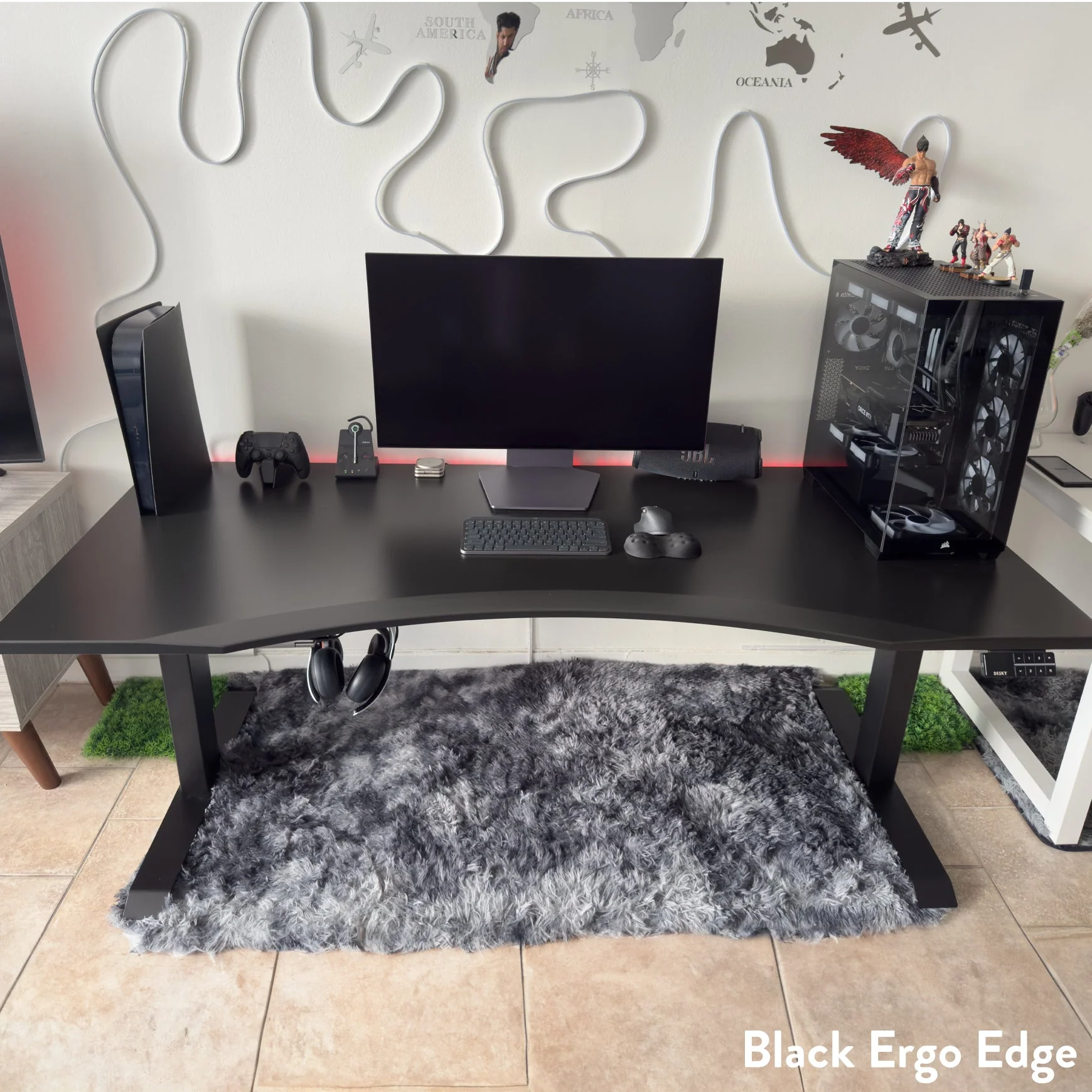 Desky Dual Ergo Edge Sit Stand Desk - Image 4