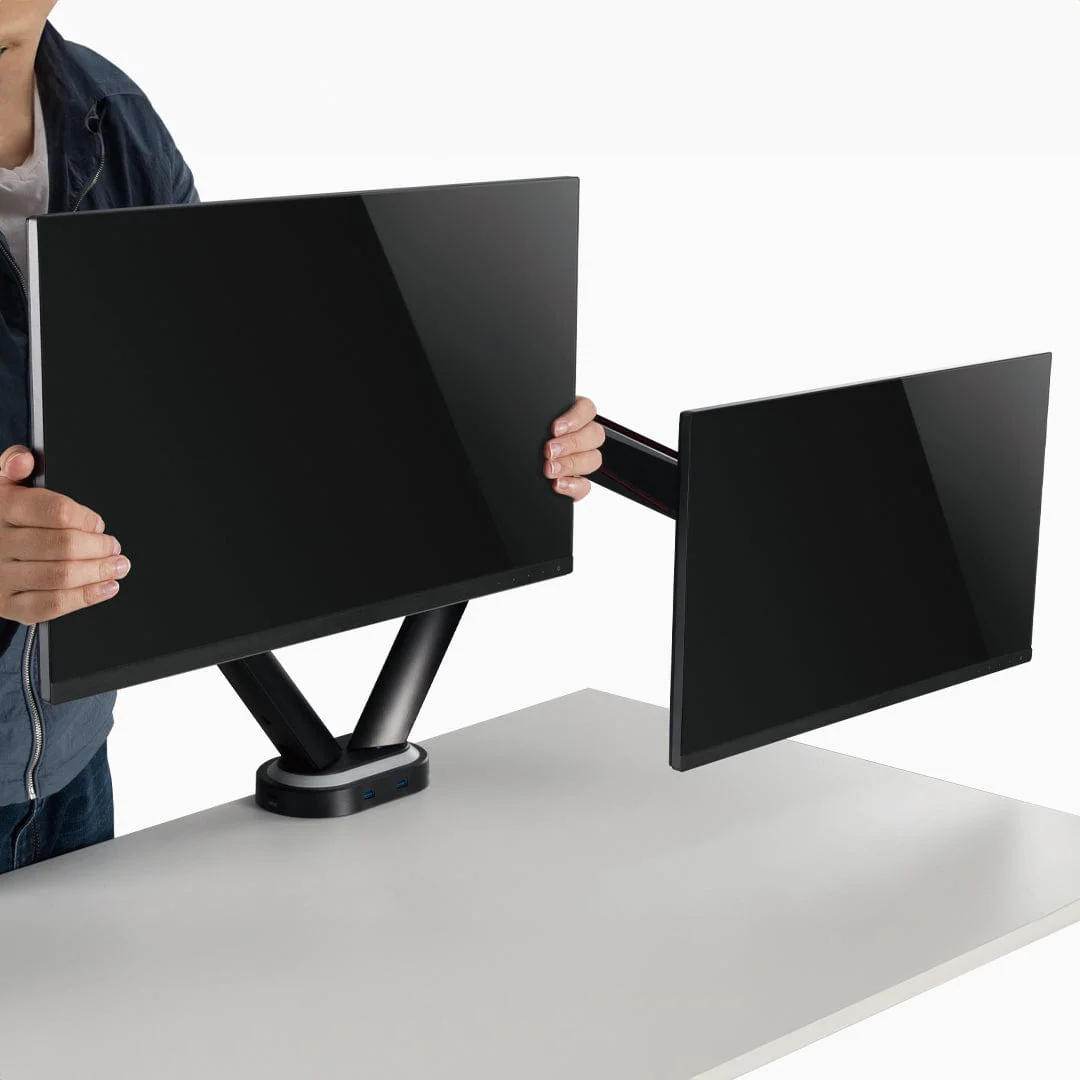 Desky Dual LED Gaming Monitor Arm - Image 7