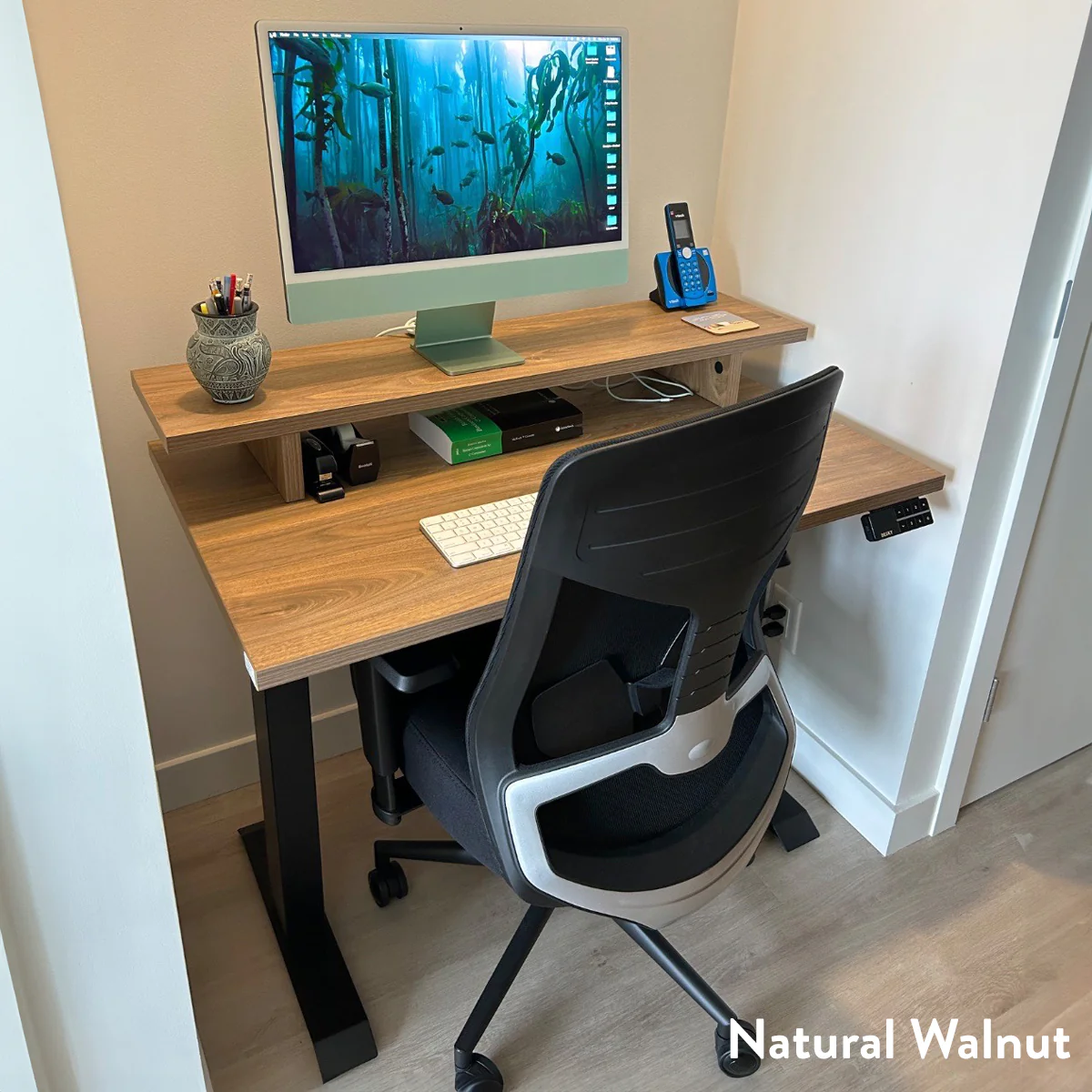 Desky Dual Mini Sit Stand Desk - Image 3