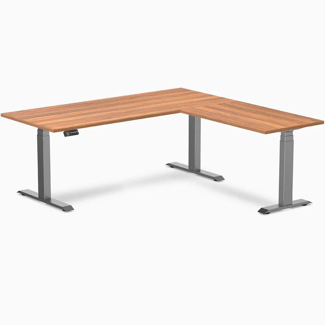 Desky Eco L-Shape Melamine Sit Stand Desk - Image 23