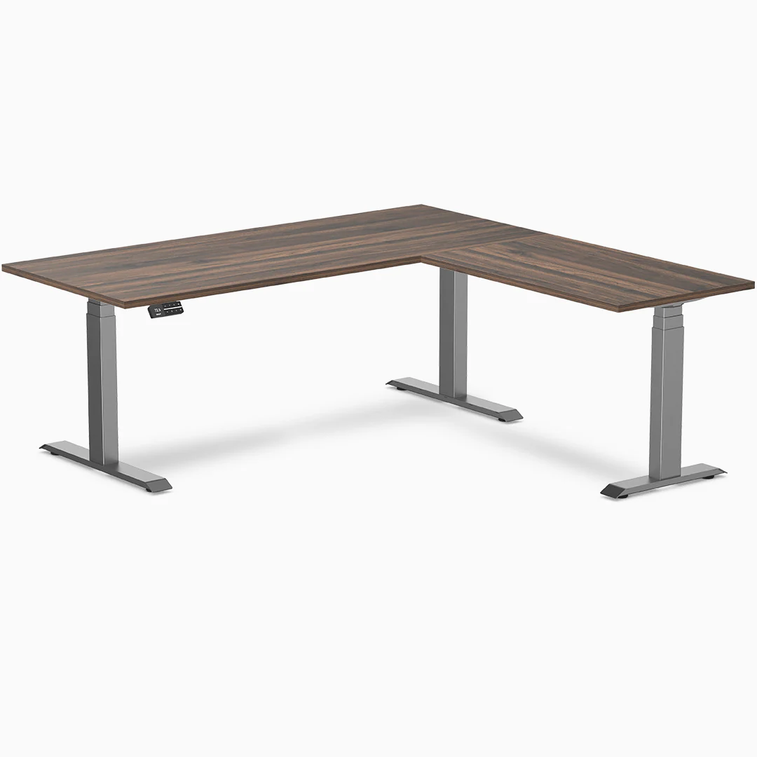 Desky Eco L-Shape Melamine Sit Stand Desk - Image 25