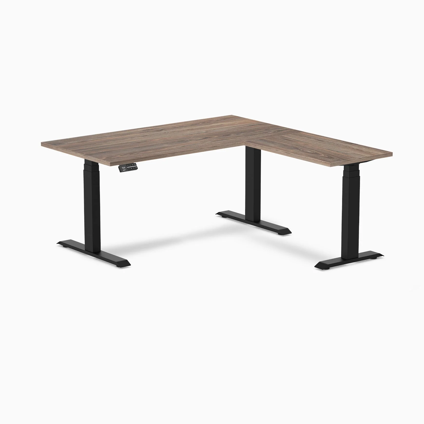 Desky Eco L-Shape Melamine Sit Stand Desk - Image 42