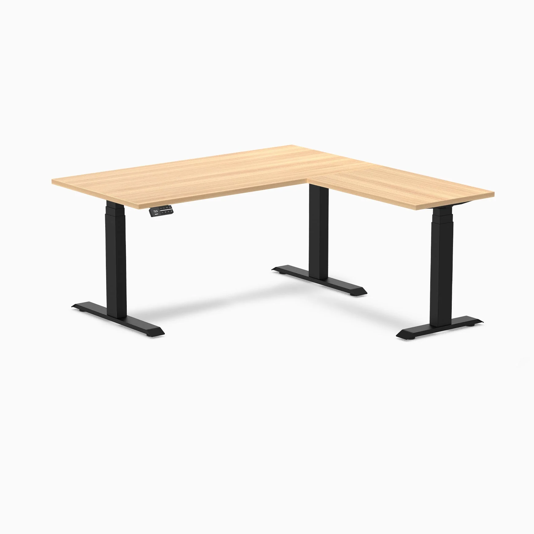 Desky Eco L-Shape Melamine Sit Stand Desk - Image 58