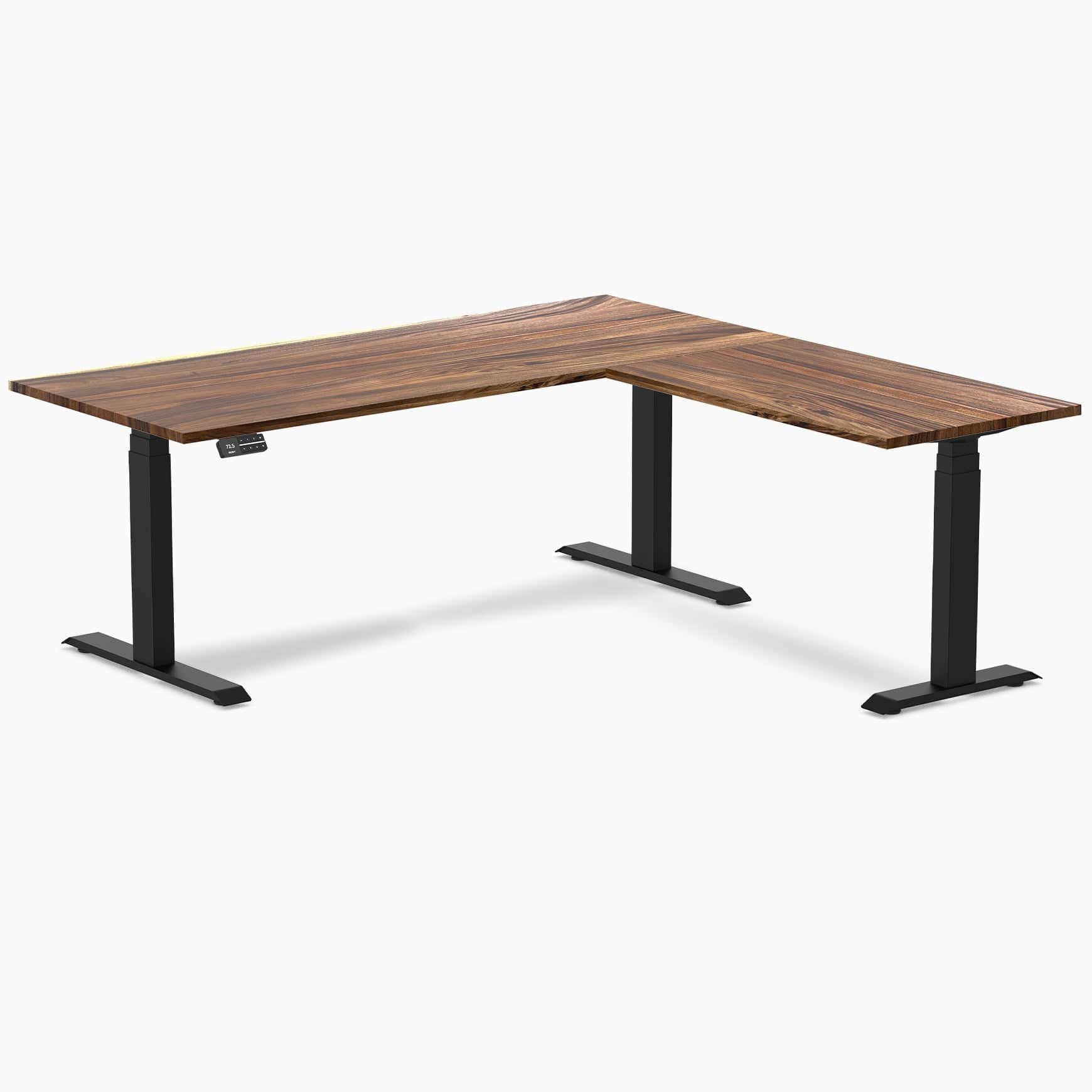 Desky Hardwood L-Shape Sit Stand Desk - Image 37