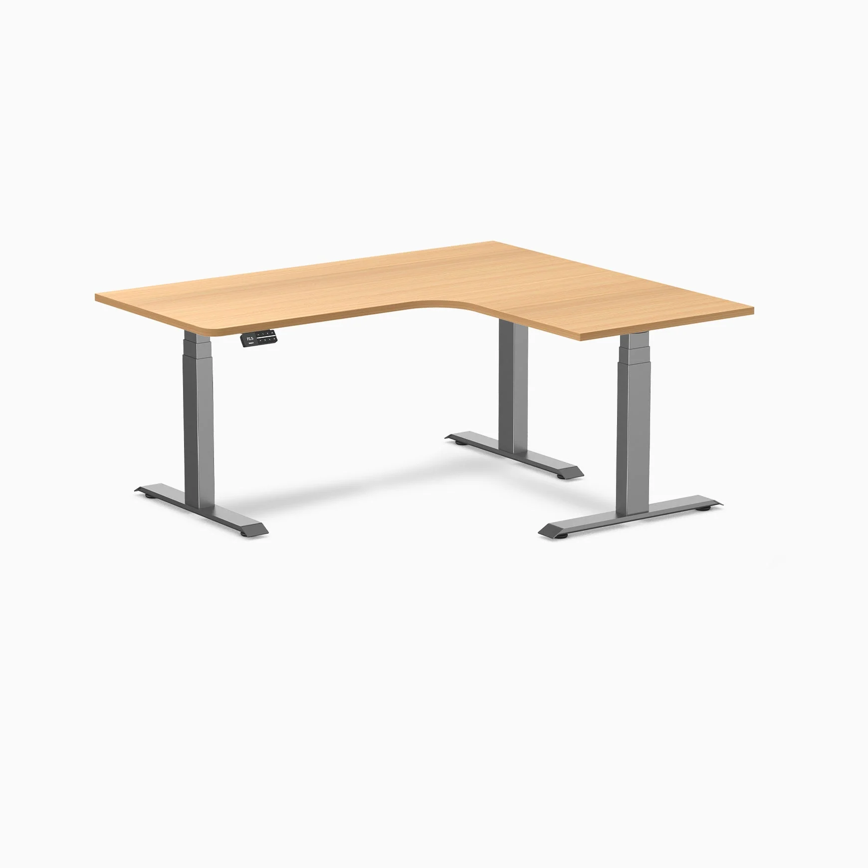 Desky L-Shape Melamine Sit Stand Desk - Image 108