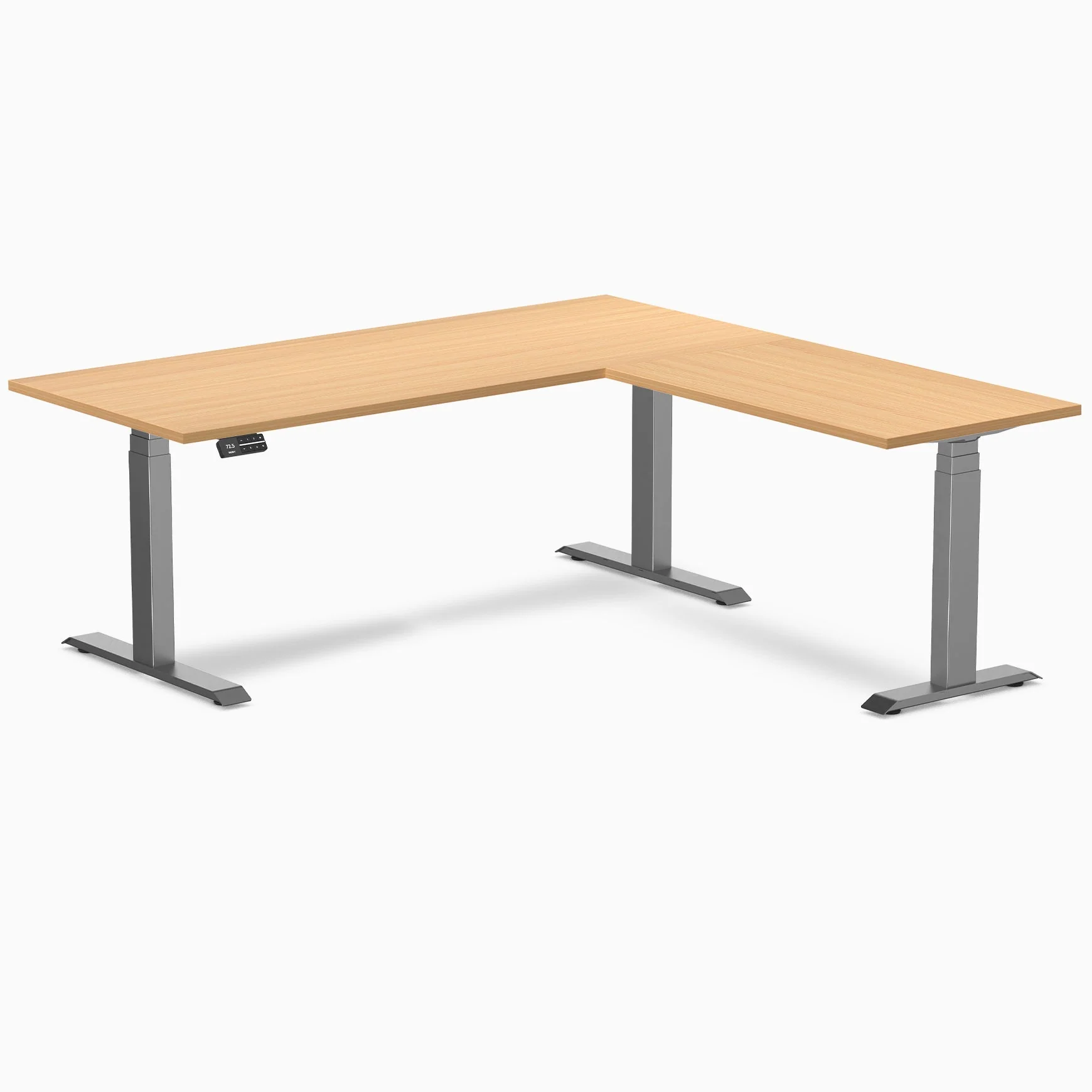 Desky L-Shape Melamine Sit Stand Desk - Image 110