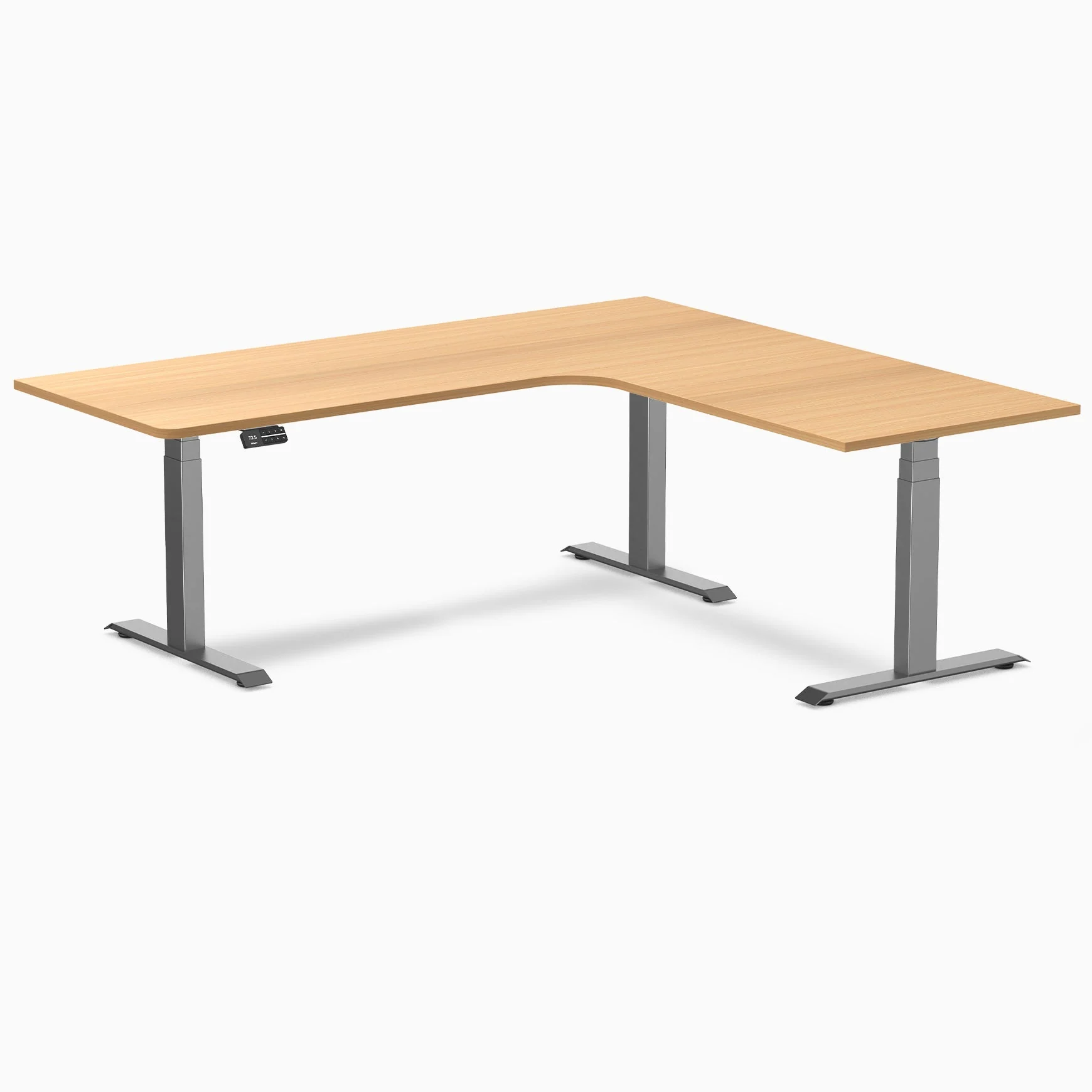 Desky L-Shape Melamine Sit Stand Desk - Image 111