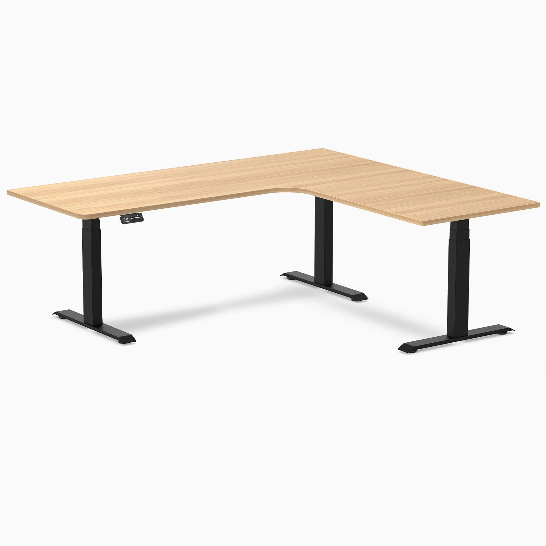 Desky L-Shape Melamine Sit Stand Desk - Image 90