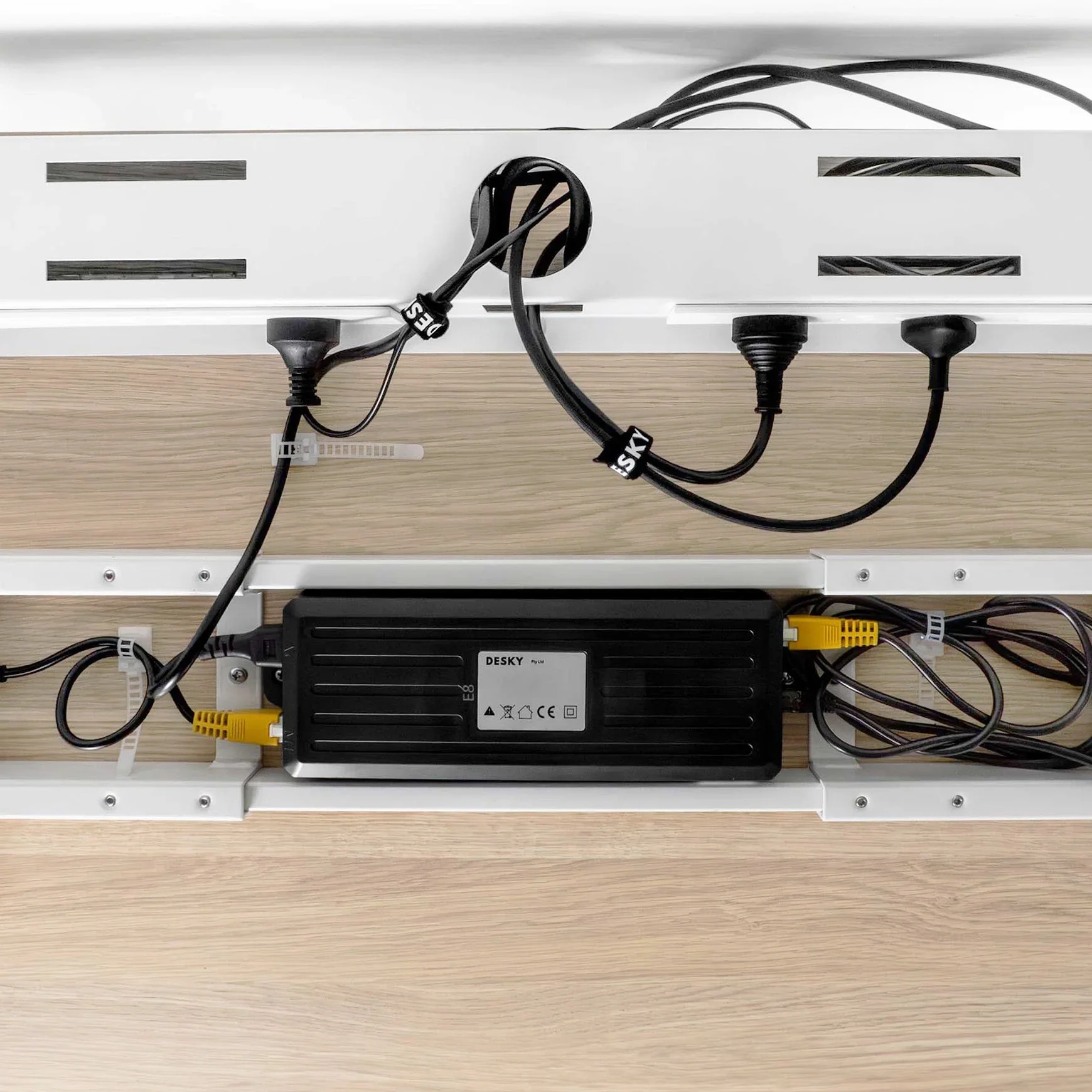 Desky Mini Cable & Power Tray - Image 5