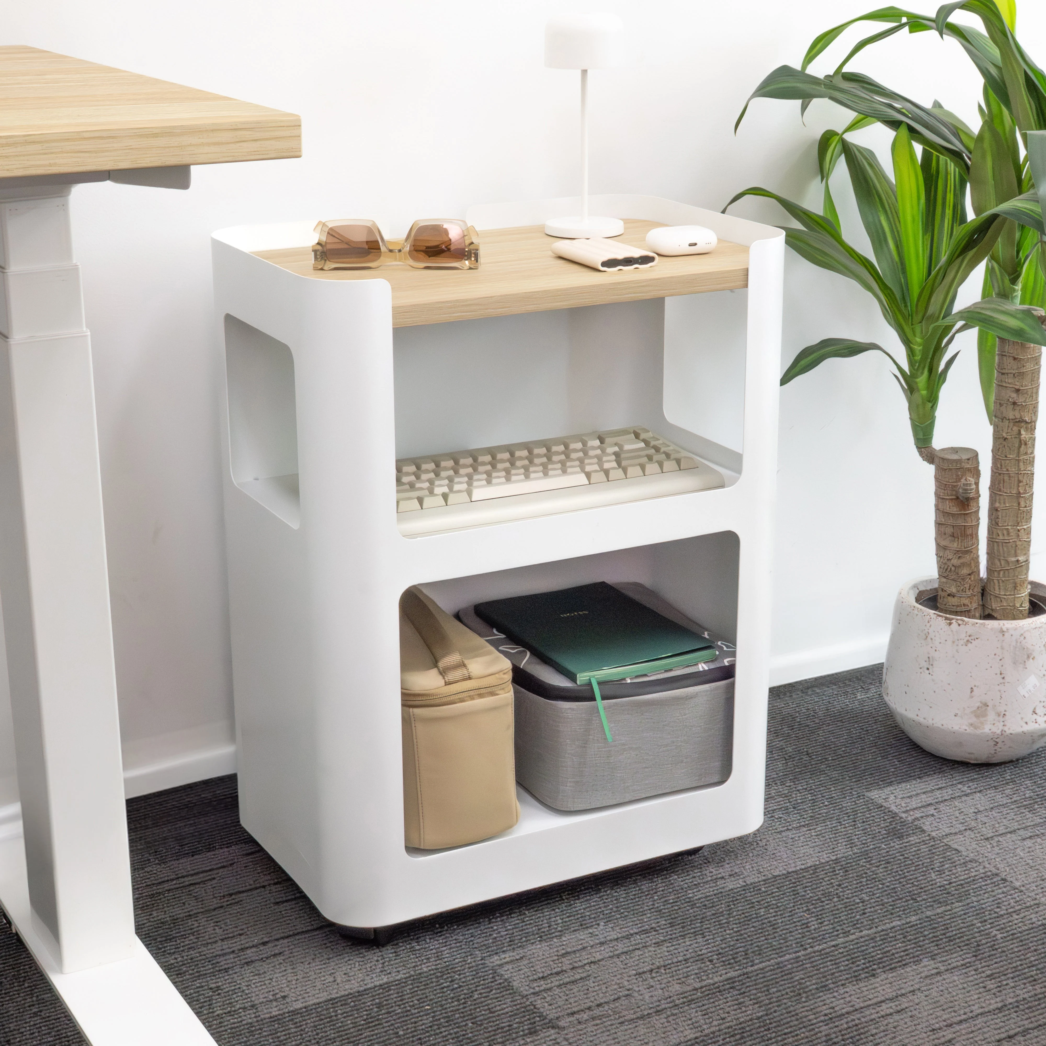 Desky Minimal Open Mobile Pedestal - Image 3