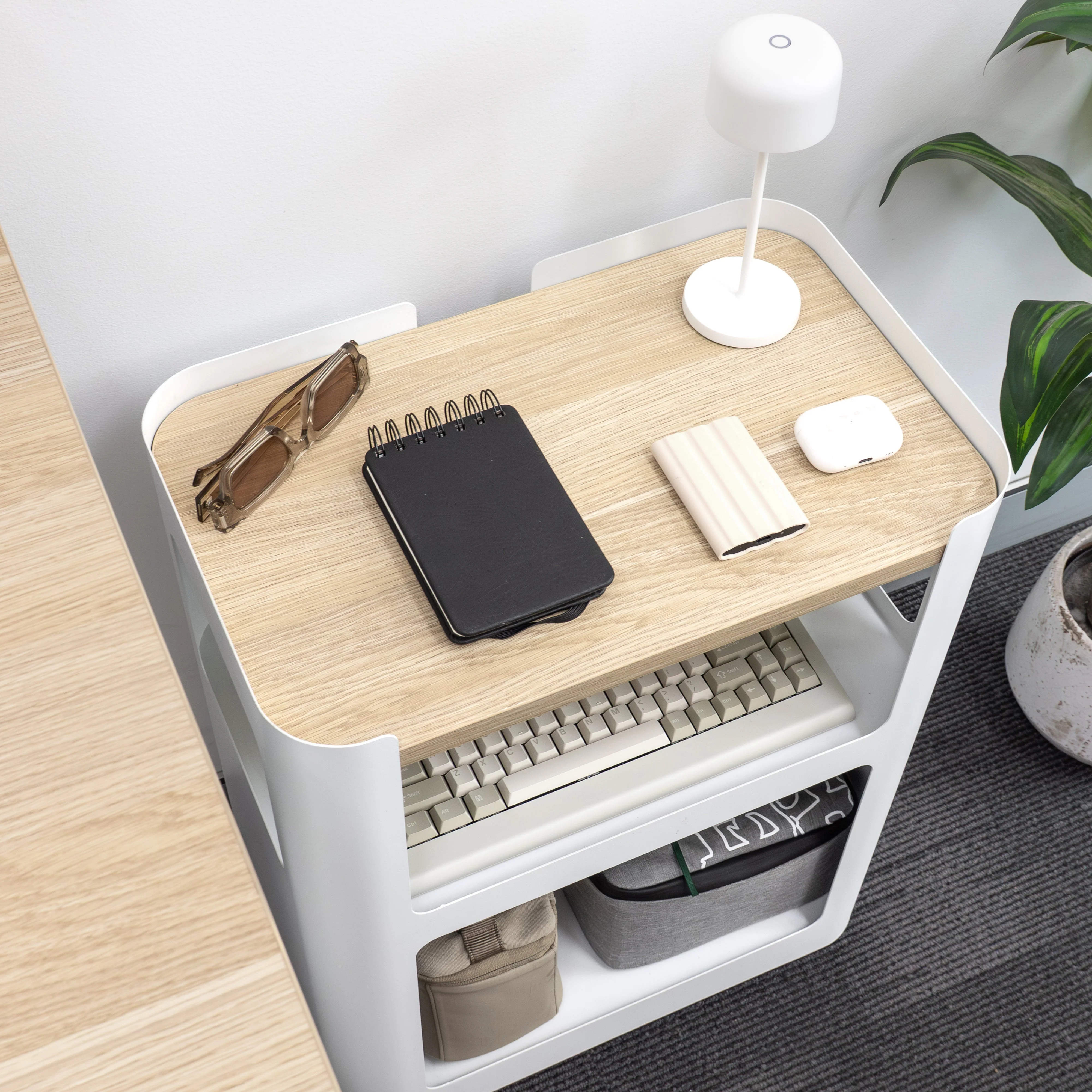 Desky Minimal Open Mobile Pedestal - Image 5