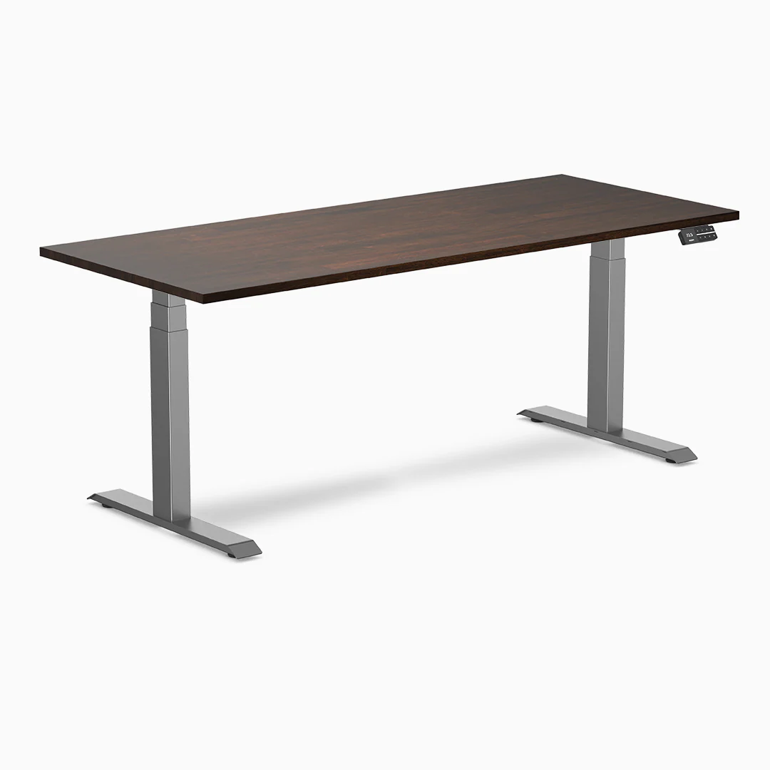 Desky Dual Rubberwood Sit Stand Desk - Image 15