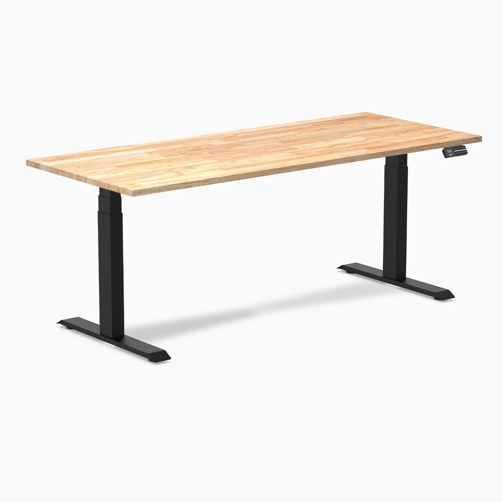 Desky Dual Rubberwood Sit Stand Desk - Image 59