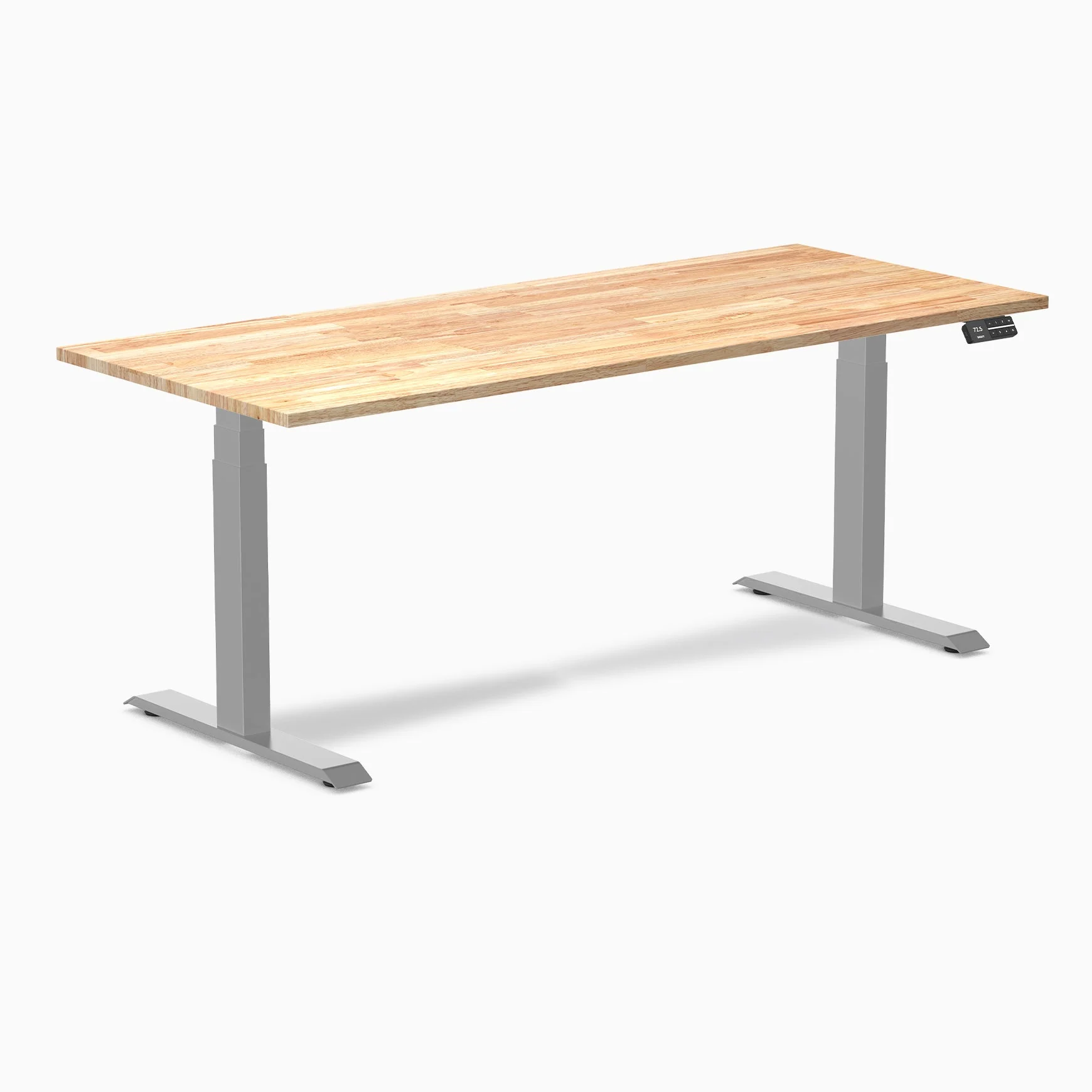 Desky Dual Rubberwood Sit Stand Desk - Image 61