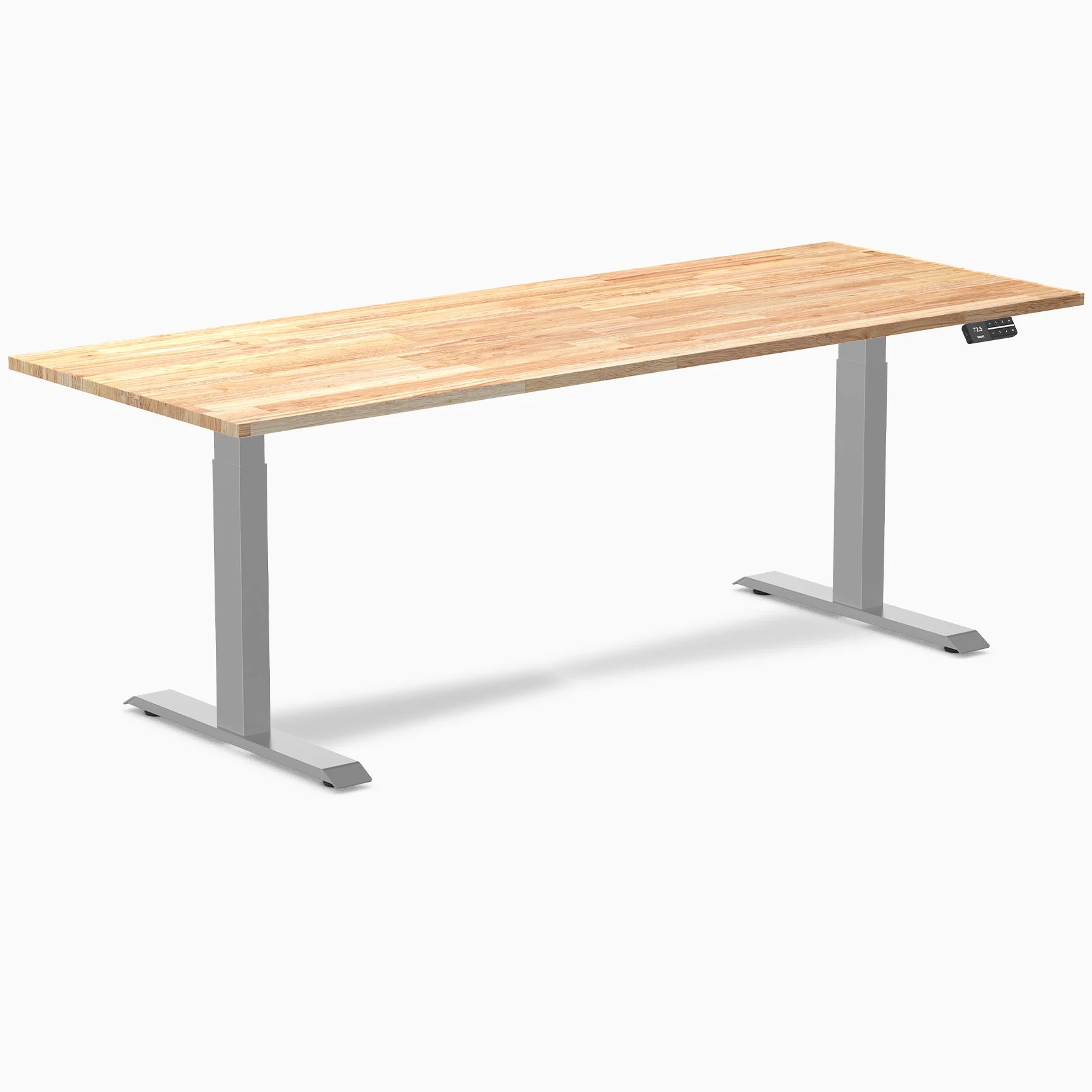 Desky Dual Rubberwood Sit Stand Desk - Image 64
