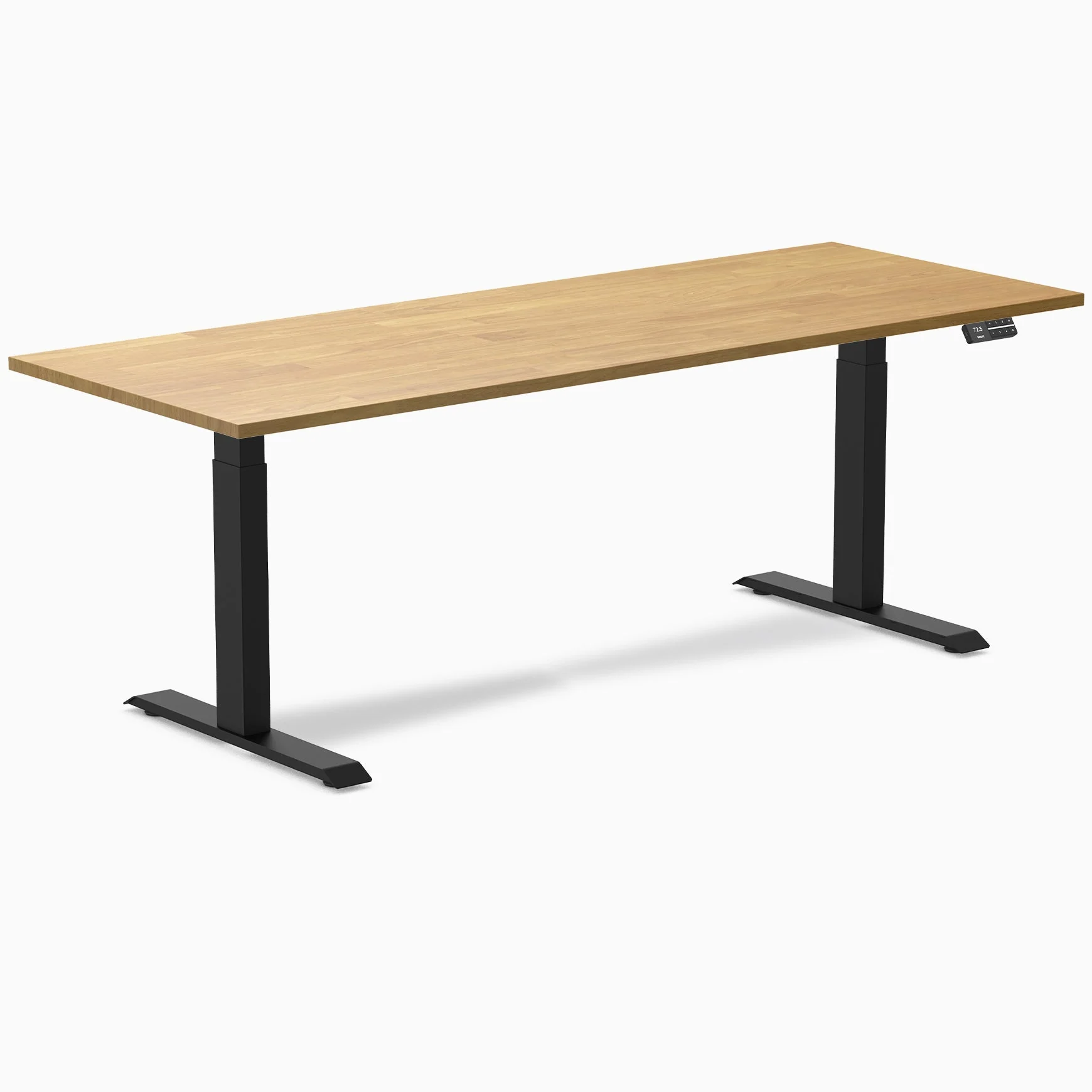 Desky Dual Rubberwood Sit Stand Desk - Image 74