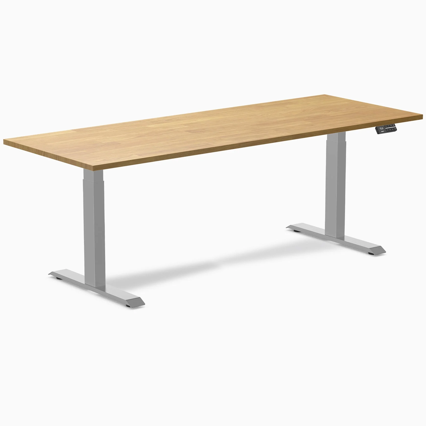Desky Dual Rubberwood Sit Stand Desk - Image 76