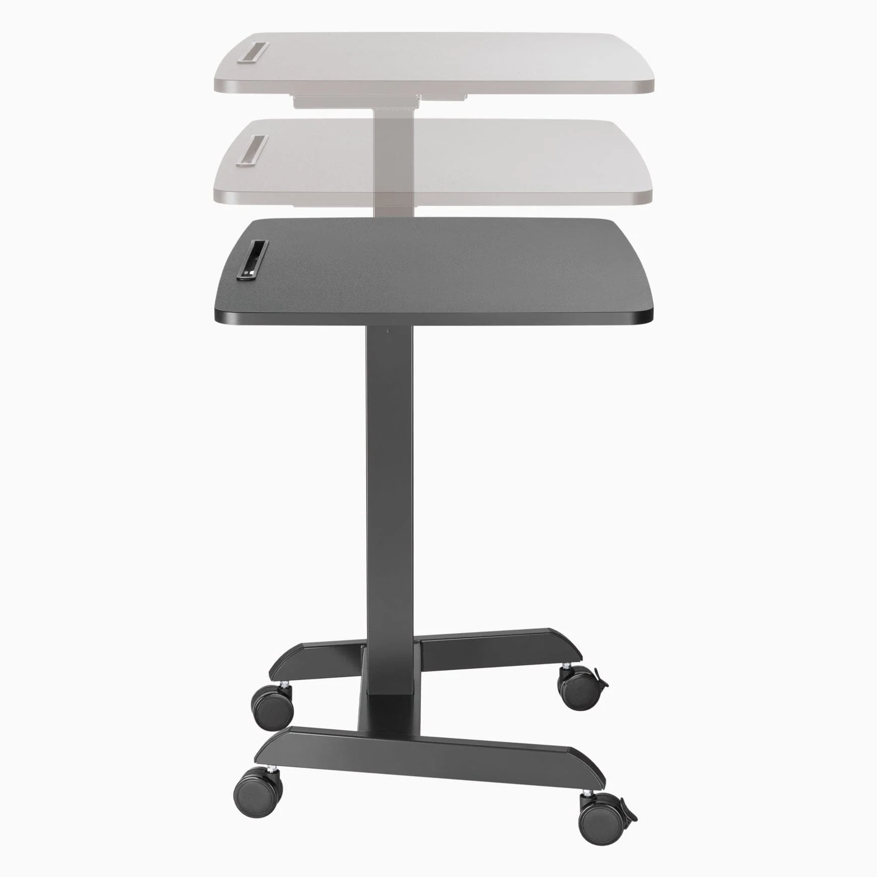 Desky Single Sit Stand Pedestal Desk - Image 4