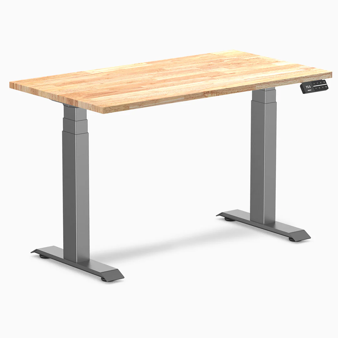 Desky Dual Mini Rubberwood Sit Stand Desk - Image 19